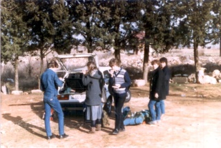 Magnus and his family came with car in Medjugorje 