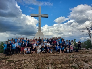 Mary's Meals Family at Cross Mountain Križevac in Međugorje 